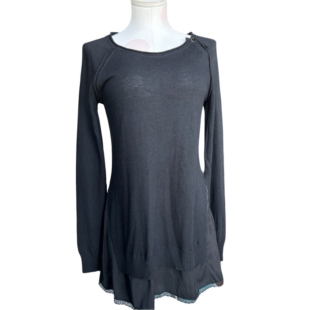 Siste’s – Tunic Sweater Dress – Charcoal Gray – Medium -